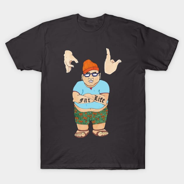 Livin The Fat Life T-Shirt by shortgoose